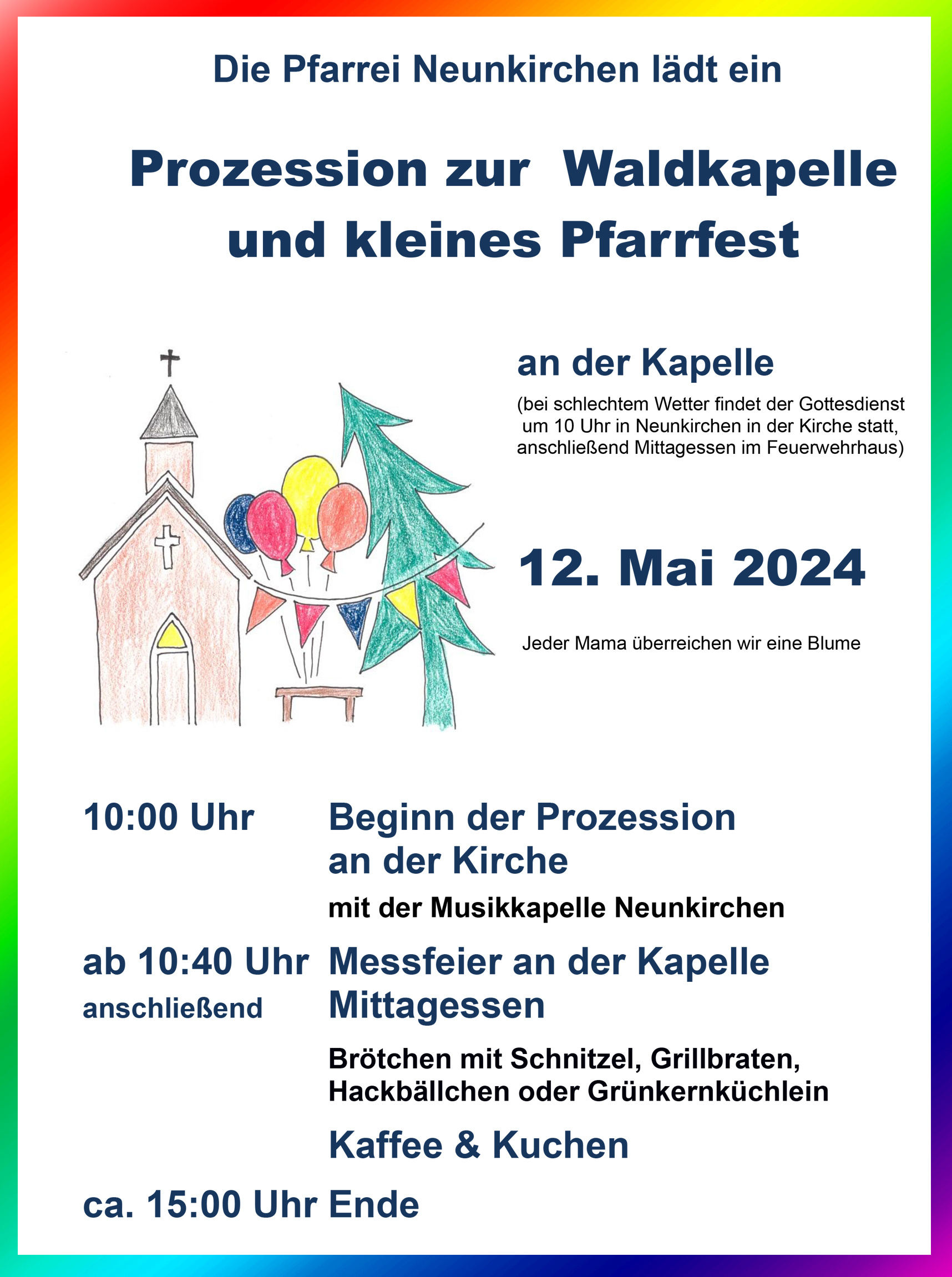 Einladung zum Pfarrfest in Neunkirchen Einladung zum Pfarrfest in Neunkirchen