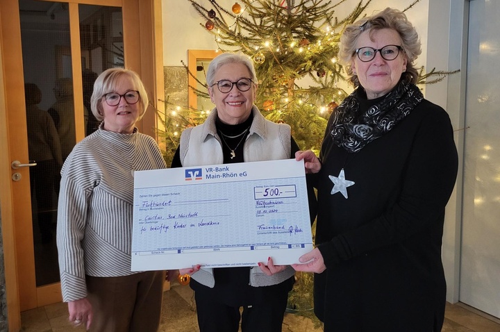 Spendenübergabe Frauenbund Wülfershausen