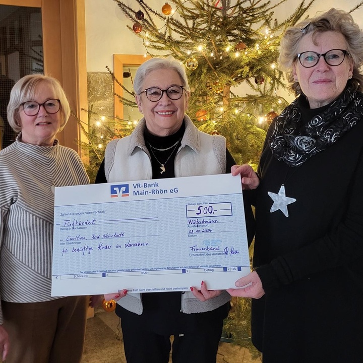 Spendenübergabe Frauenbund Wülfershausen