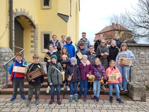 Gruppenbild der Rappelkinder in Prosselsheim