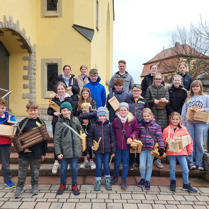 Gruppenbild der Rappelkinder in Prosselsheim