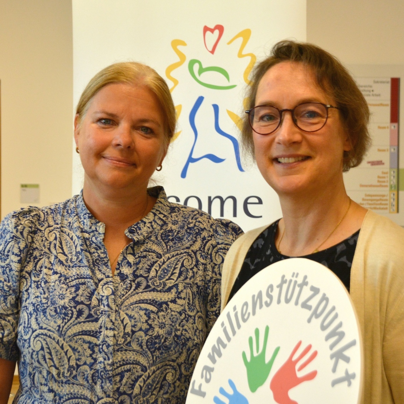 Die Arbeit im Familienstützpunkt und für „wellcome“ koordinieren Katja Worschech (links) und Michaela Brand. Die Arbeit im Familienstützpunkt und für „wellcome“ koordinieren Katja Worschech (links) und Michaela Brand.