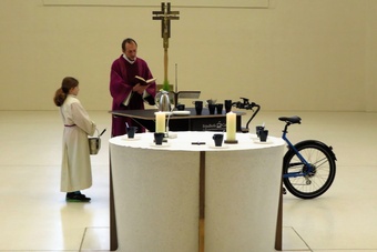 Segnung Friedhofsfahrrad