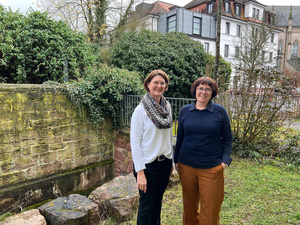 Die zwei Kur- und Rehaseelsorgerinnen Susanne Köhler (Bad Bocklet) und Petra Müller (Bad Kissingen)