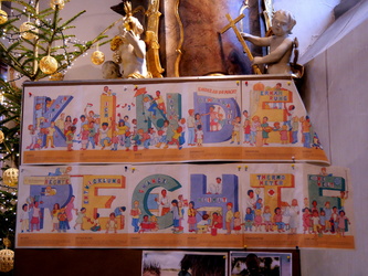 Die Pinwand mit Plakaten